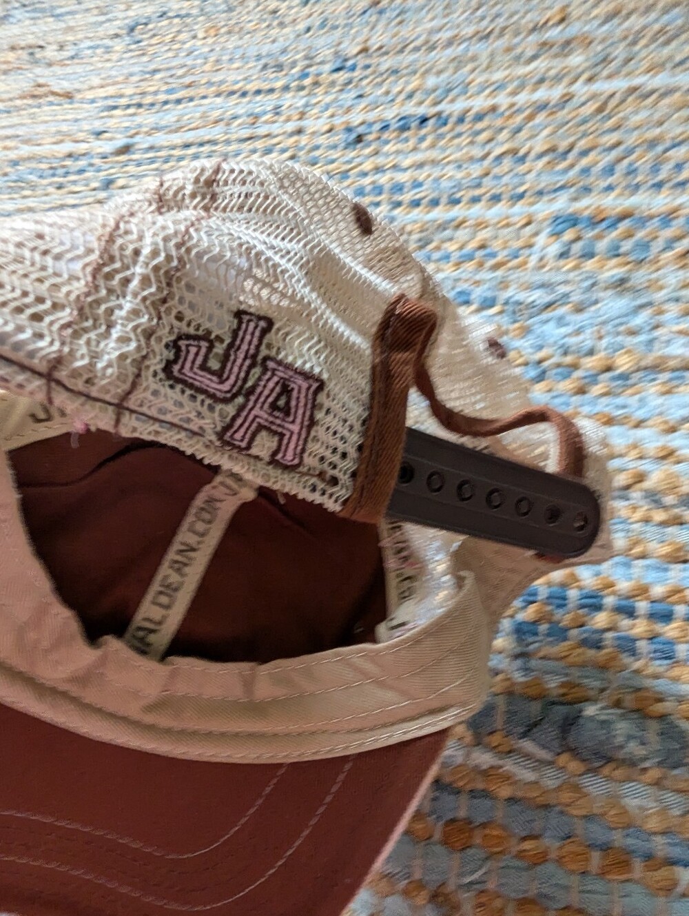 Jason Aldean Distressed Trucker Hat Pink Brown Mesh Snapback Country Concert - Picture 6 of 8